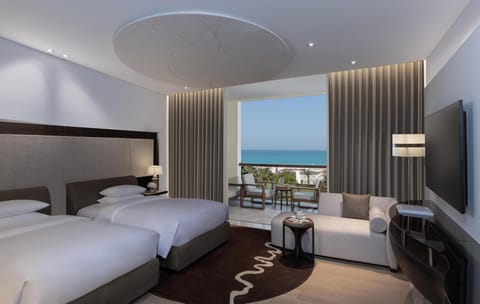 Room, 2 Twin Beds, Sea View | Egyptian cotton sheets, premium bedding, free minibar items