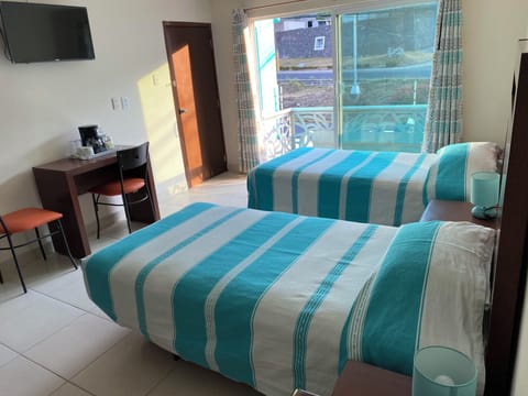 Family Quadruple Room, 2 Double Beds | Laptop workspace, iron/ironing board, free WiFi, bed sheets