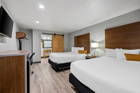 Room, 2 Queen Beds, Accessible, Non Smoking | WiFi (free), bed sheets