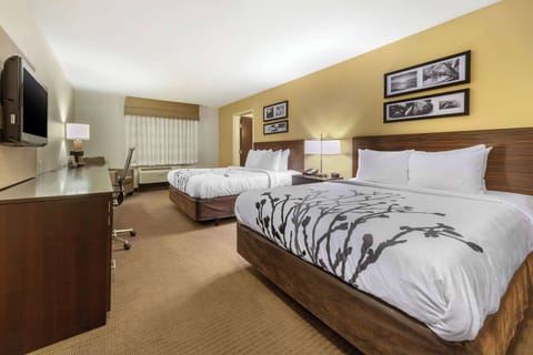 Room, 2 Queen Beds, Accessible, Non Smoking | Hypo-allergenic bedding, desk, laptop workspace, blackout drapes