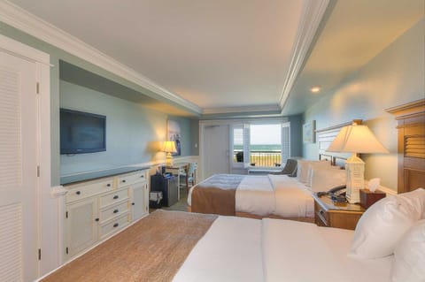Ocean View with 2 Queen Beds and Private Balcony in the Tower | Premium bedding, desk, laptop workspace, WiFi (free)