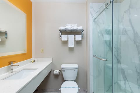 Free toiletries, towels, soap, shampoo