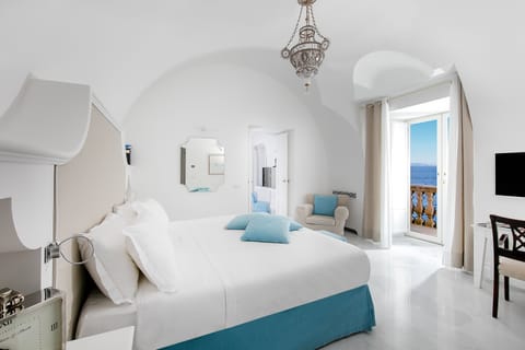 Suite, 2 Bedrooms, Balcony, Sea View (de la Syrene) | Premium bedding, minibar, in-room safe, individually decorated
