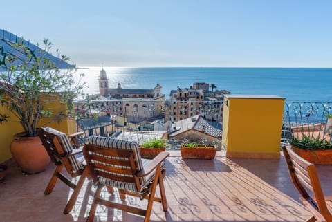 Apartment, 1 Double Bed with Sofa bed, Terrace, Sea View | Terrace/patio