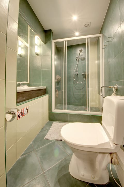 Apartment, 1 Bedroom, Terrace | Bathroom | Shower, hair dryer, soap, shampoo