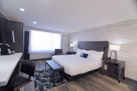 Premium bedding, pillowtop beds, in-room safe, blackout drapes