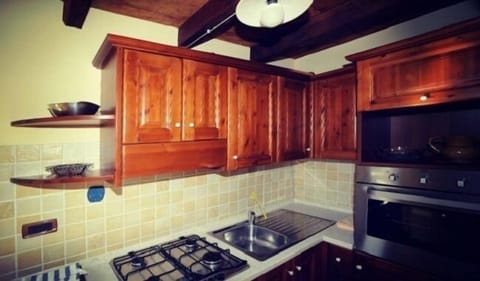 Apartment, 2 Bedrooms (Serpiano) | Private kitchenette | Fridge, stovetop, cookware/dishes/utensils