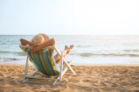 On the beach