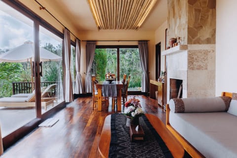 Villa, 2 Bedrooms, Private Pool (with Jacuzzi) | Living area | 32-inch LCD TV with satellite channels, TV