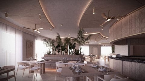 Breakfast served, international cuisine