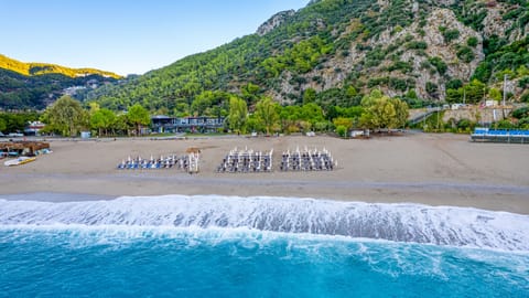Beach nearby, beach volleyball
