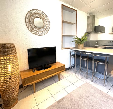 Superior Apartment, 1 Bedroom | Living area | 50-cm flat-screen TV with cable channels, TV