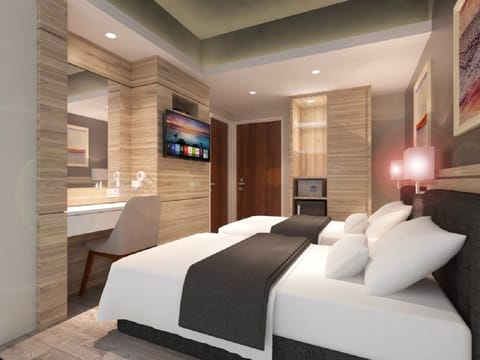 Deluxe Room, 2 Twin Beds | Down comforters, minibar, in-room safe, individually decorated