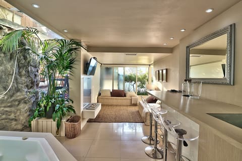 Luxury House | Living area | 75-inch flat-screen TV with digital channels, TV