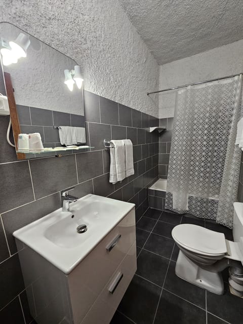 Panoramic Double Room, Sea View | Bathroom | Free toiletries, hair dryer, towels