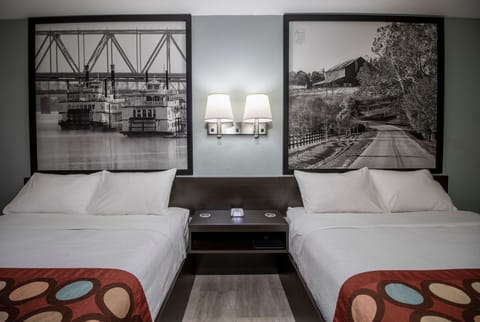 Hypo-allergenic bedding, pillowtop beds, desk, iron/ironing board