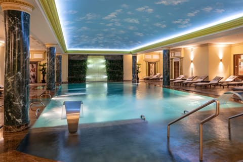 Indoor pool, open 7:00 AM to 11:00 PM, sun loungers