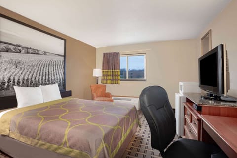 Desk, laptop workspace, iron/ironing board, free cribs/infant beds