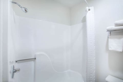 Bathtub, hair dryer, towels