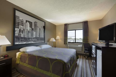 Room, 1 King Bed, Non Smoking | Desk, blackout drapes, free cribs/infant beds, rollaway beds