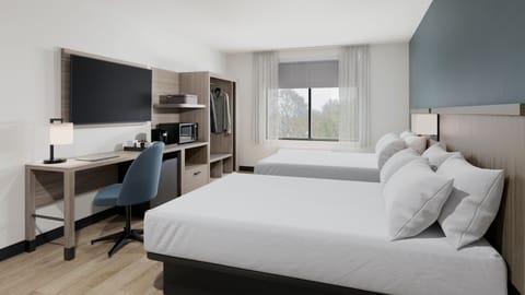 Pillowtop beds, in-room safe, desk, laptop workspace