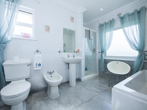 Superior Double Room | Bathroom | Shower, rainfall showerhead, free toiletries, hair dryer