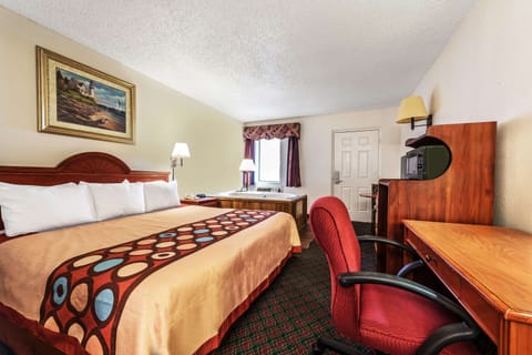 Upgraded, Standard Room, 1 King Bed | Premium bedding, memory foam beds, desk, iron/ironing board