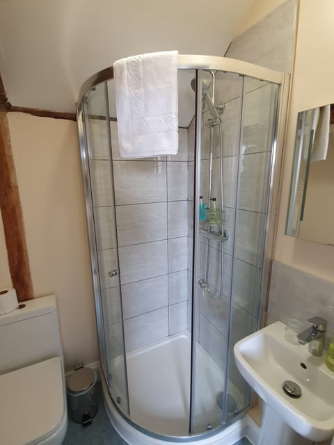 Standard Double Room | Bathroom | Shower, rainfall showerhead, free toiletries, hair dryer
