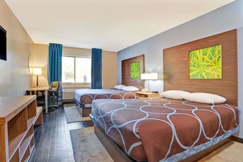 In-room safe, desk, laptop workspace, blackout drapes