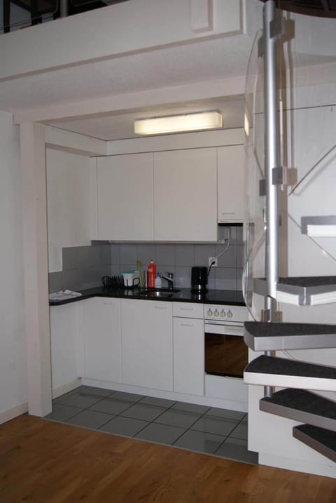 Duplex Apartment  | Private kitchen | Full-size fridge, oven, stovetop, coffee/tea maker