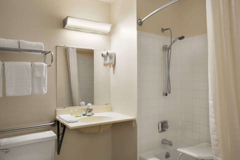 Free toiletries, hair dryer, towels