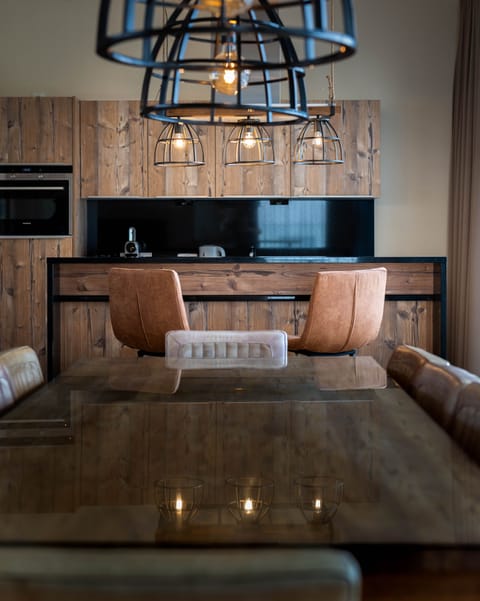 Deluxe Penthouse, 3 Bedrooms | Private kitchen | Fridge, espresso maker, coffee/tea maker, electric kettle