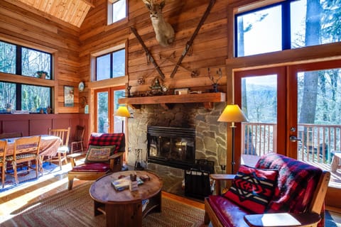 Cabin, 2 Bedrooms, Fireplace | Living room