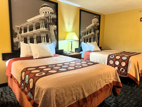 Standard Room, 2 Queen Beds, Smoking | Desk, iron/ironing board, free cribs/infant beds, rollaway beds