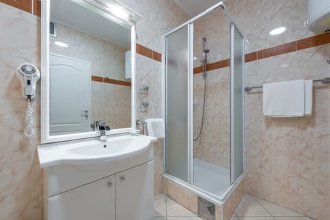 Standard Apartment, Kitchen | Bathroom | Shower, free toiletries, hair dryer, towels