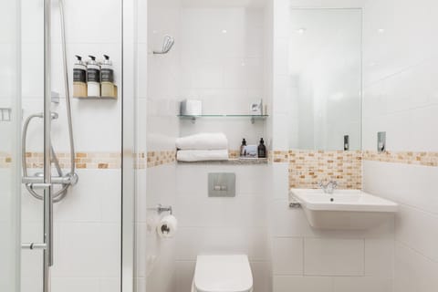 Free toiletries, hair dryer, towels