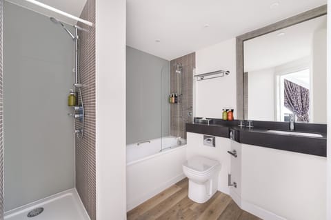 Free toiletries, hair dryer, towels, soap