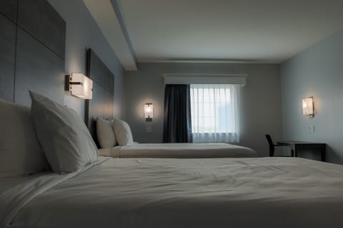 Desk, blackout drapes, iron/ironing board, free WiFi