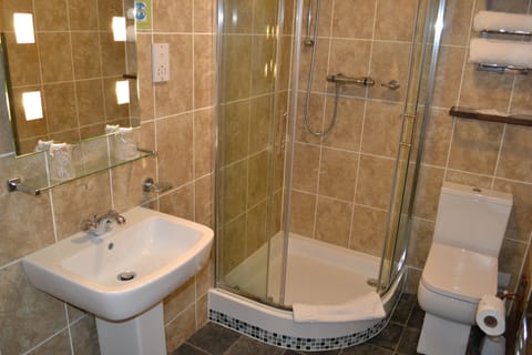 Free toiletries, hair dryer, towels