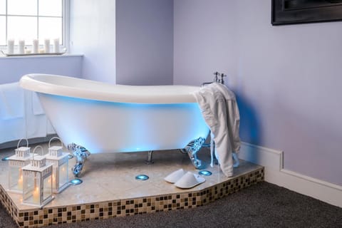 Free toiletries, hair dryer, towels