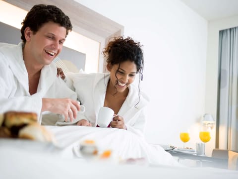 In-room safe, desk, laptop workspace, blackout drapes