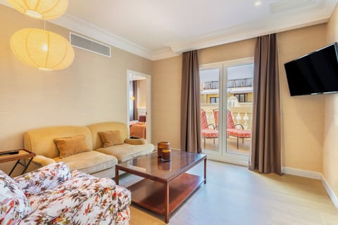Junior Suite (Executive) | Living area | 35-inch flat-screen TV with satellite channels, TV