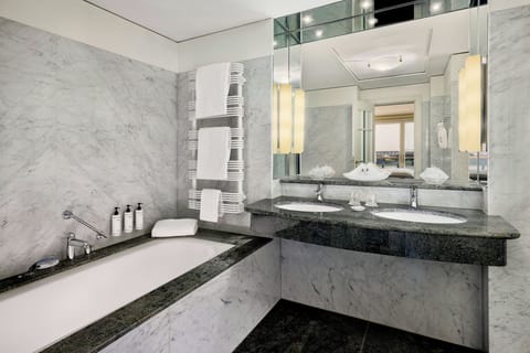 Free toiletries, hair dryer, bathrobes, slippers