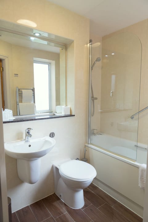 Free toiletries, hair dryer, towels