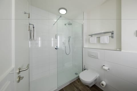 Free toiletries, hair dryer, towels