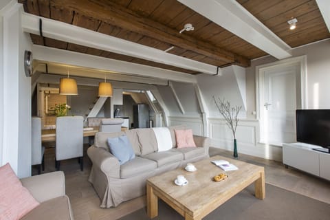 Apartment, Canal View | Living area | TV