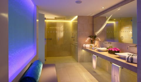 Suite, 1 King Bed (Penthouse) | Bathroom | Combined shower/tub, free toiletries, hair dryer, bathrobes