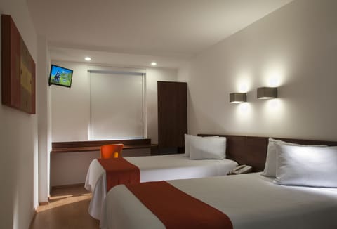 Desk, blackout drapes, iron/ironing board (on request), WiFi (free)