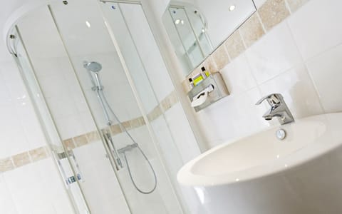 Free toiletries, hair dryer, towels