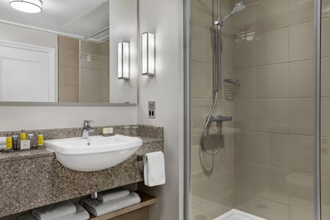 Free toiletries, hair dryer, towels